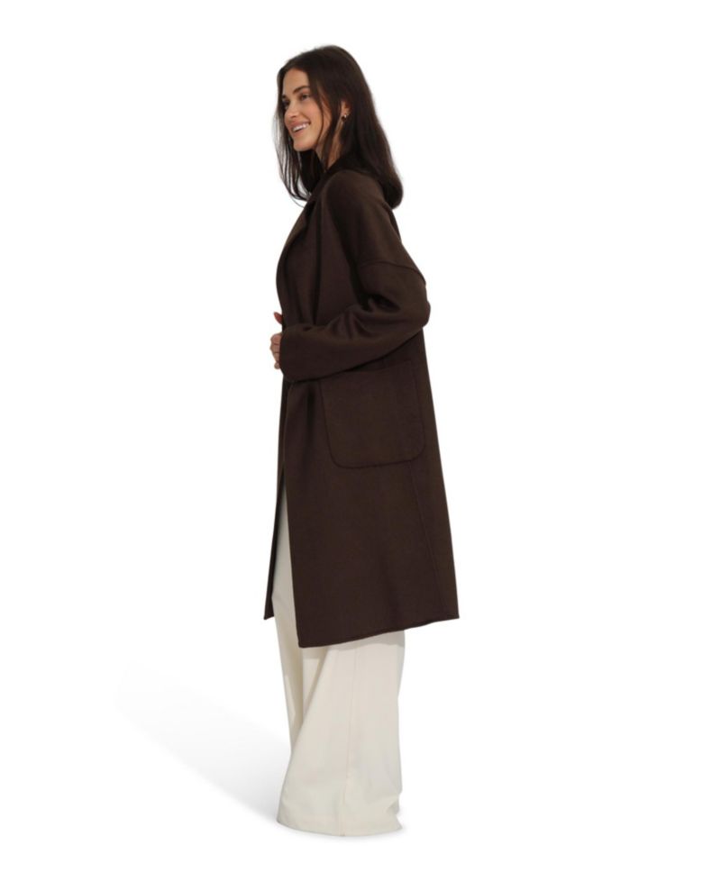 Women's Publisher Double-Breasted Wool Blend Coat