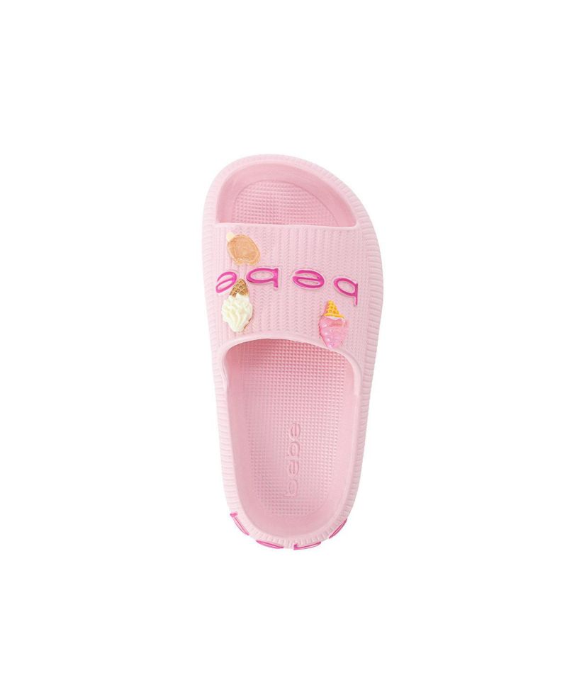 Girls Girls EVA Slide - Lightweight Comfy Slide Sandals with Ice Cream Charms