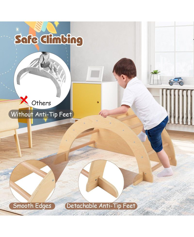 Montessori 6-in-1 Climbing Arch with Cushion