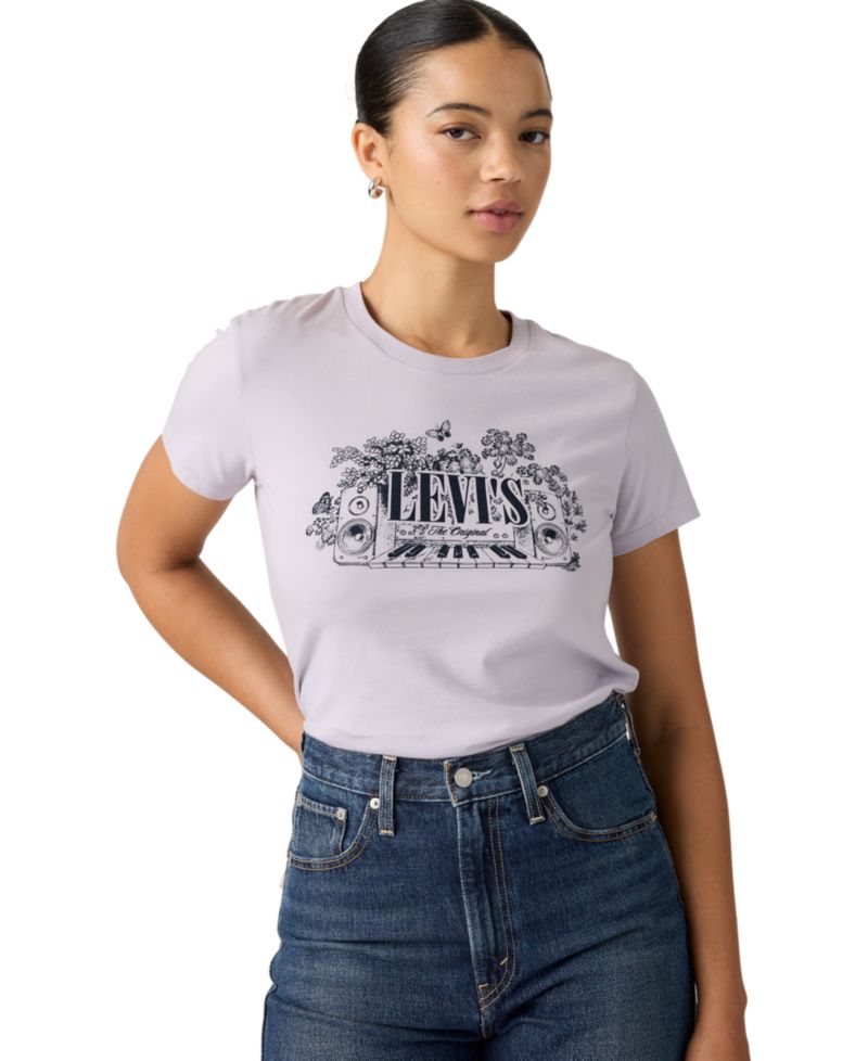 Women's Perfect Graphic Logo Cotton T-Shirt