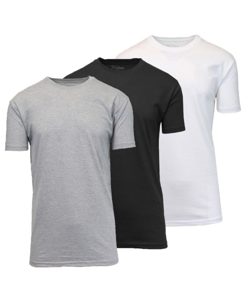 Men's Short-Sleeve Solid T-Shirt, 3-Pack