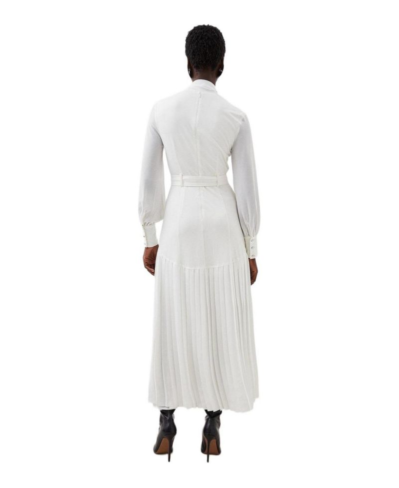 Women's Jersey Ponte Georgette Mix Maxi Dress
