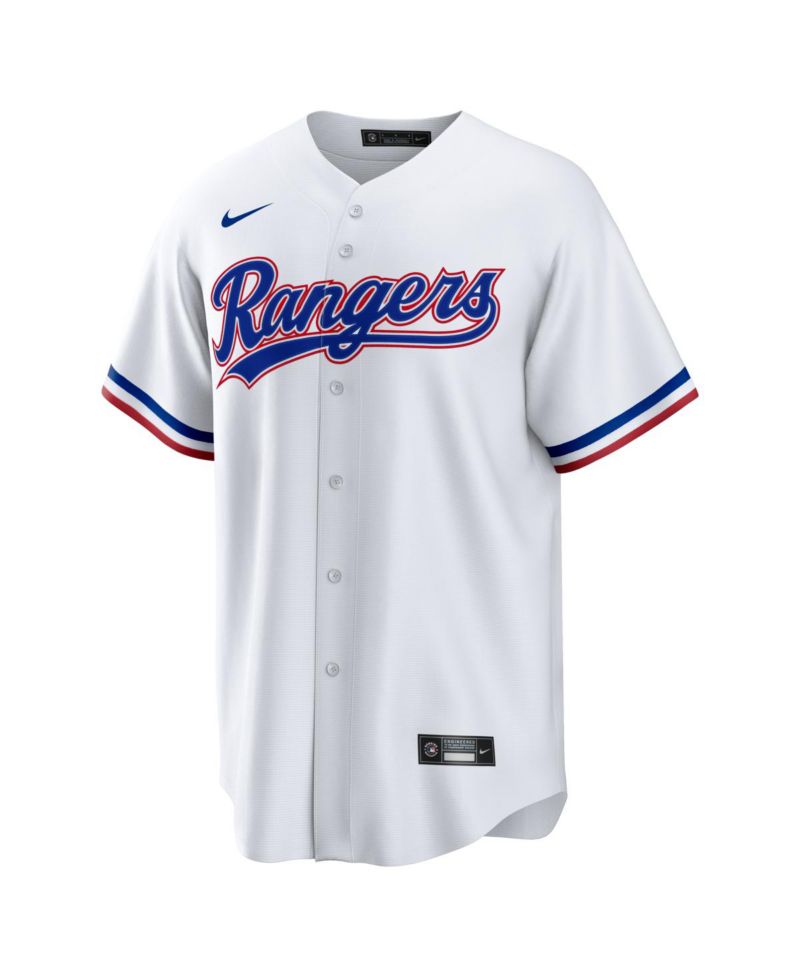 Men's White Texas Rangers Home Big & Tall Replica Jersey