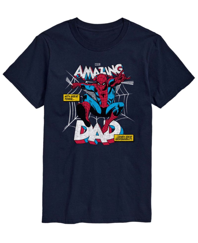 Men's Spiderman Amazing Dad Short-Sleeve Graphic T-Shirt