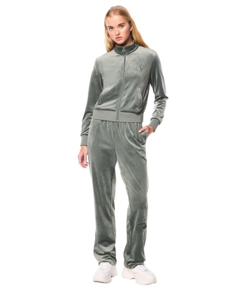 Women's Nuvola Velour Straight-Leg Track Pant