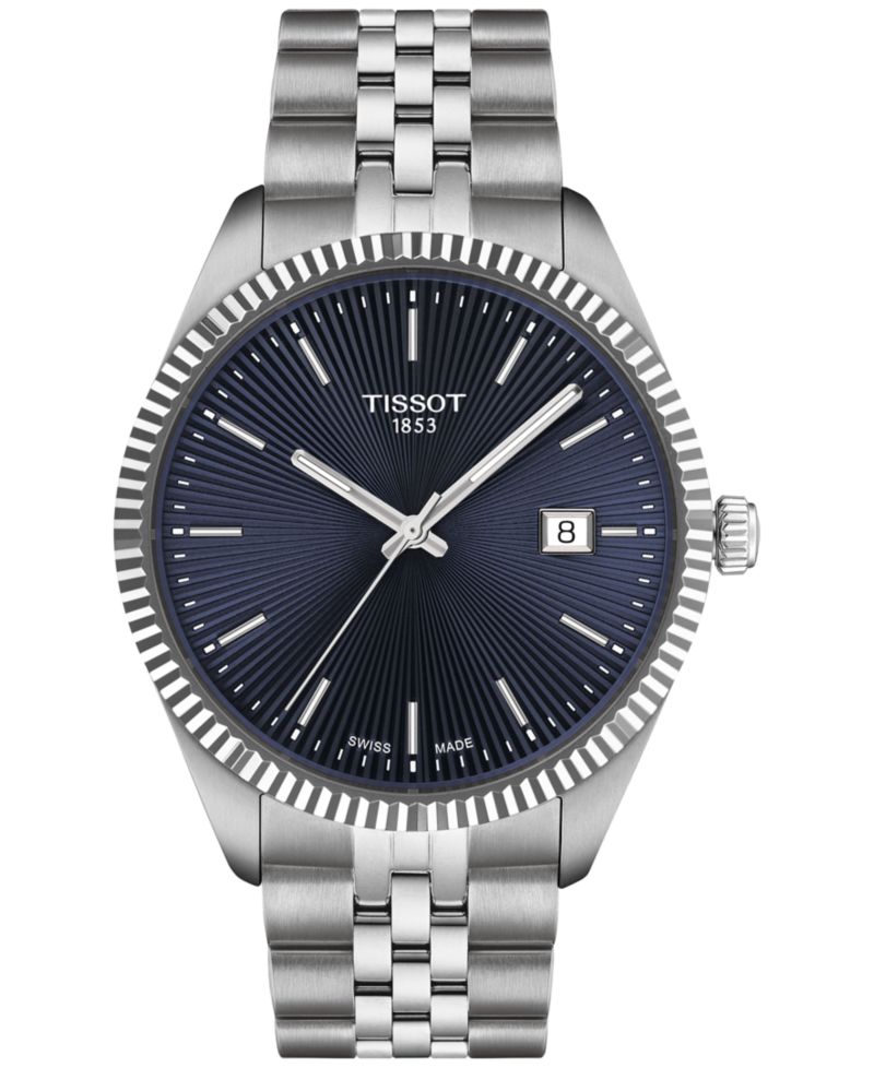 Men's Swiss Ballade Stainless Steel Bracelet Watch 40mm