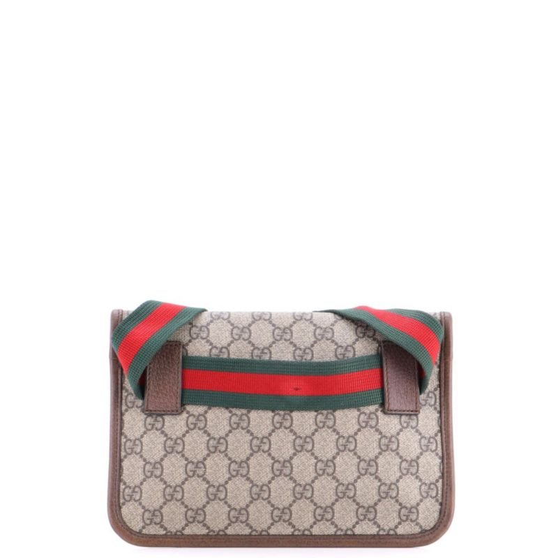 Small Neo Vintage Flap Messenger GG Coated Canvas