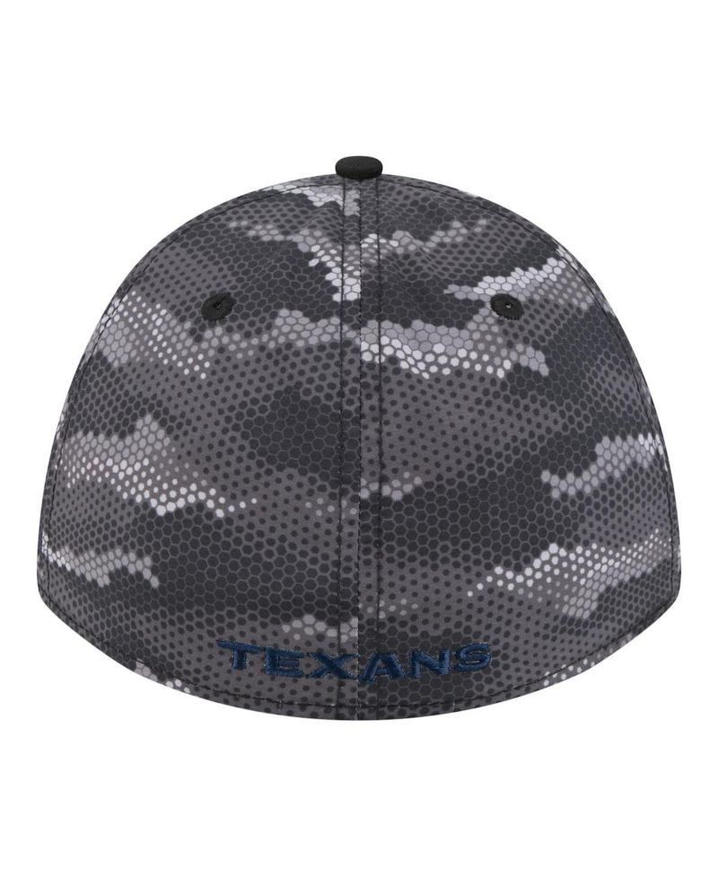 Men's Black Houston Texans Camo A-Frame 39THIRTY Flex Hat