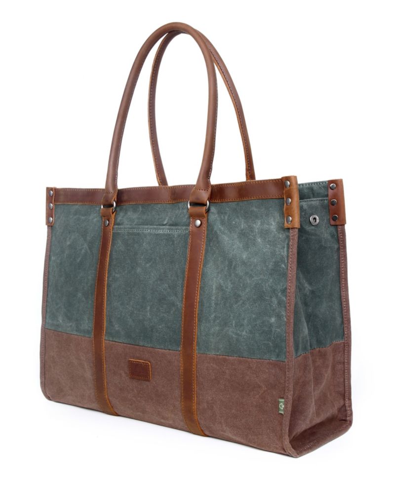 Stone Creek Waxed Canvas Tote Bag