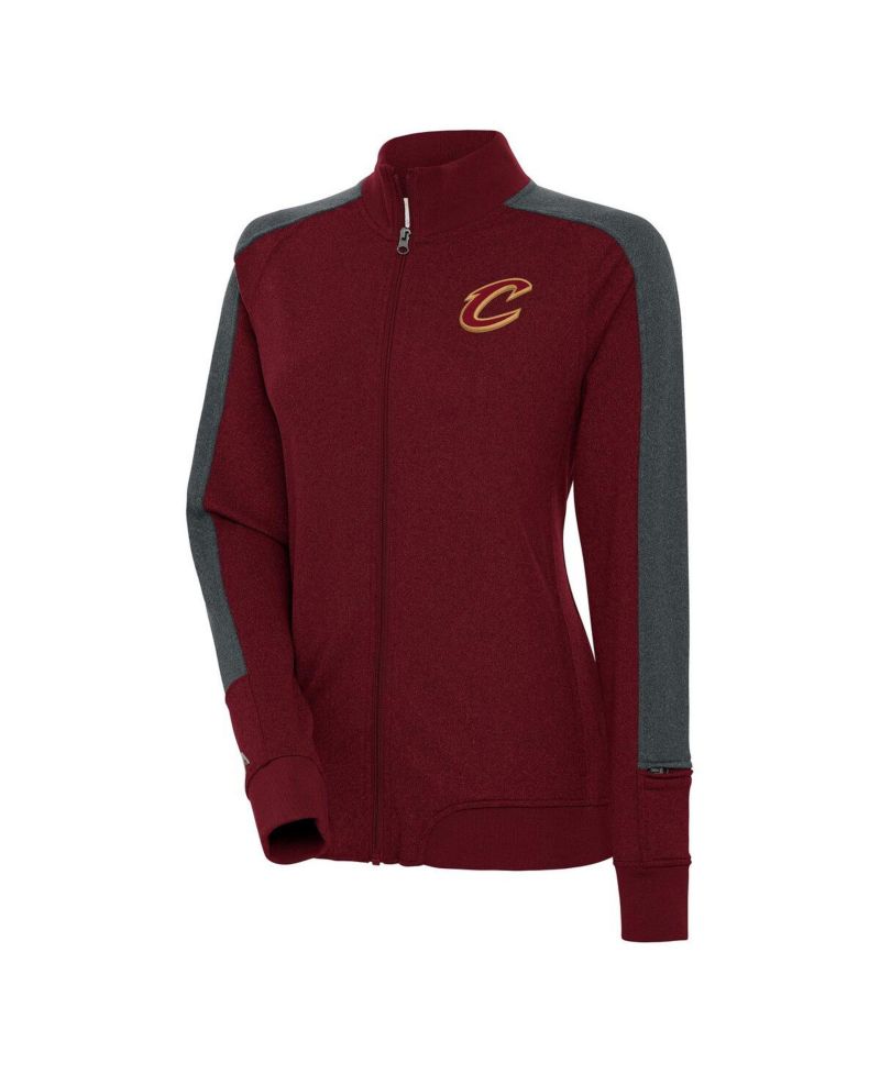 Women's Wine Cleveland Cavaliers Strike Full-Zip Track Jacket