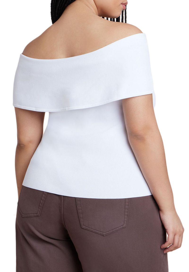 Women's Twisted Off The Shoulder Sweater