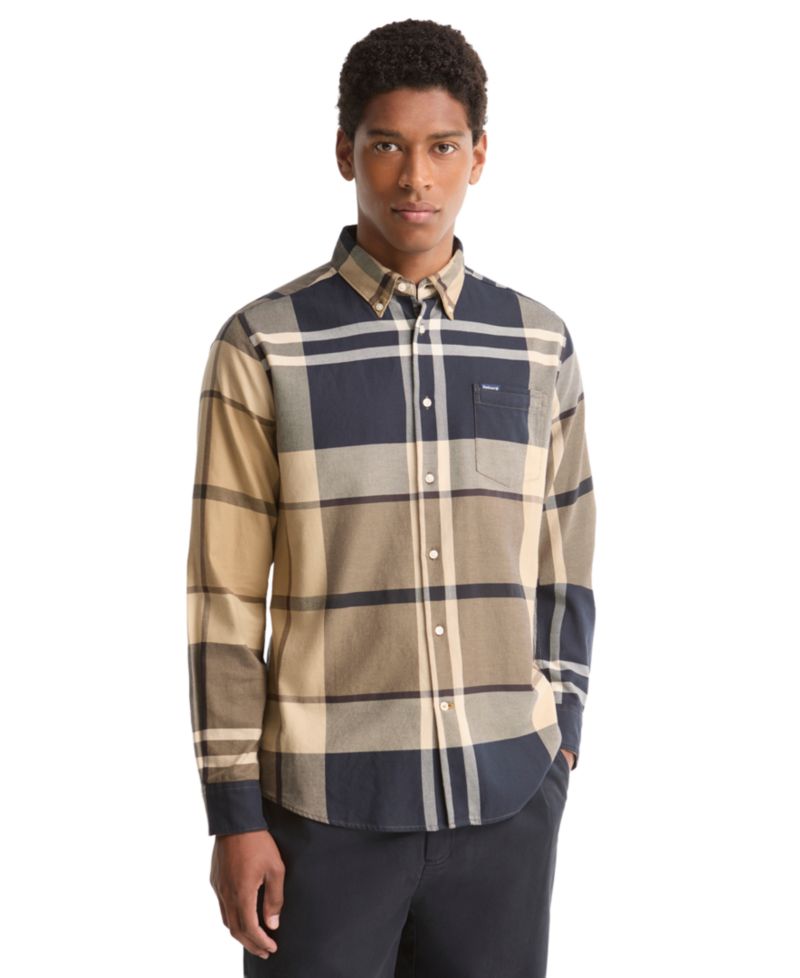 Men's Dunoon Tailored-Fit Tartan Twill Shirt