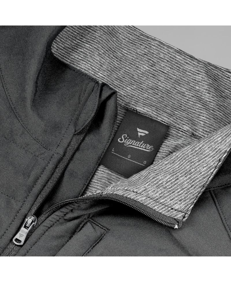 Men's Black Oregon Ducks Tonal Primary Logo Full-Zip Jacket