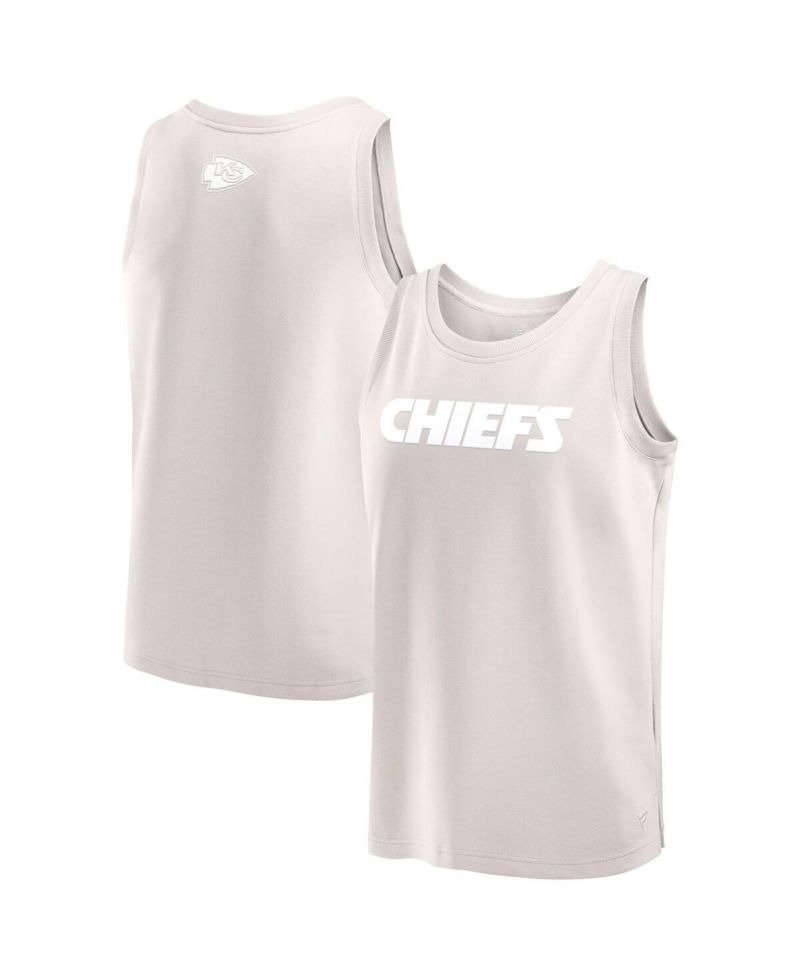 Men's Cream Kansas City Chiefs Elements Tank Top