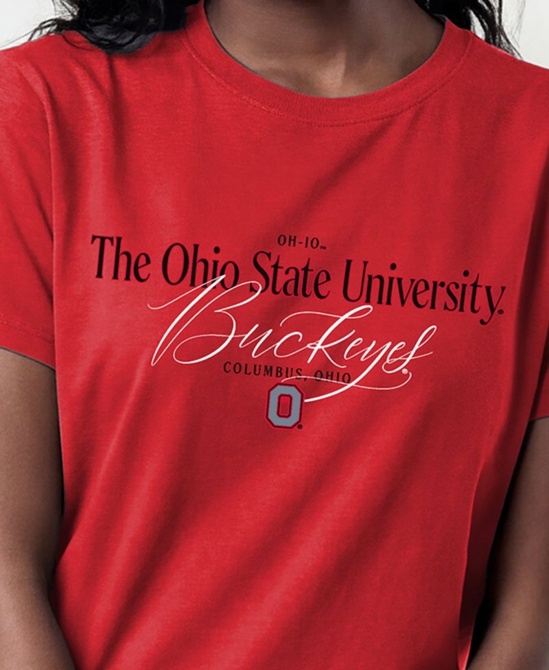 Women's Scarlet Ohio State Buckeyes Lifestyle T-Shirt