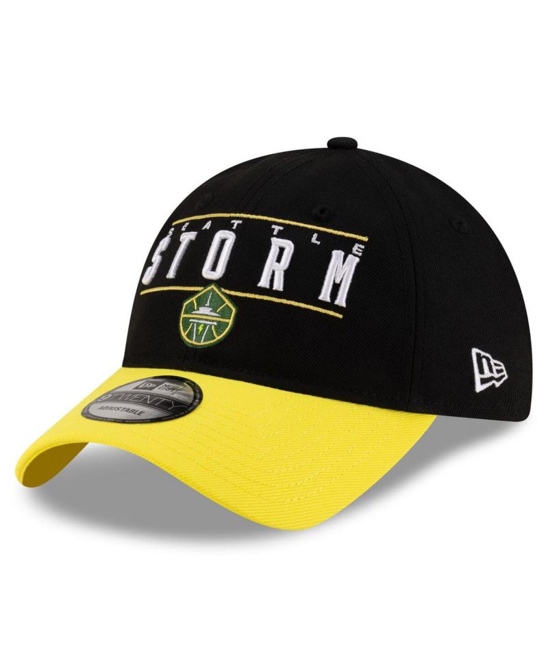 Men's and Women's Black/Yellow Seattle Storm 2025 WNBA Draft 9TWENTY Adjustable Hat