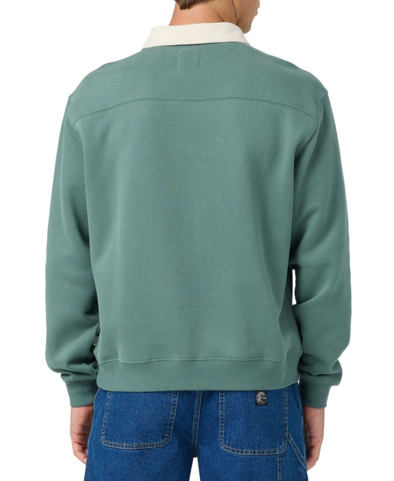 Men's O'Riginals Fleece Rugby Polo Long-Sleeve Button-Up Shirt