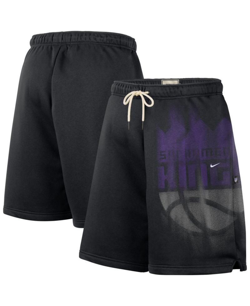 Men's Black Sacramento Kings 2026 Standard Issue Practice Icon Fleece Shorts