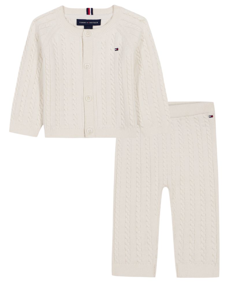 Baby Boys' and Girls' Long-Sleeve Cardigan and Pants, 2-Piece Set