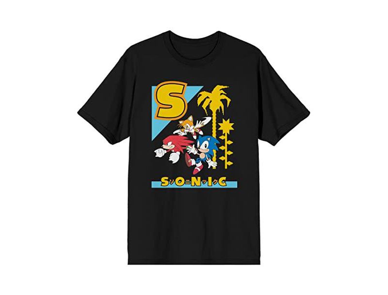 Men's Classic S Color Art Crew Neck Short Sleeve Black