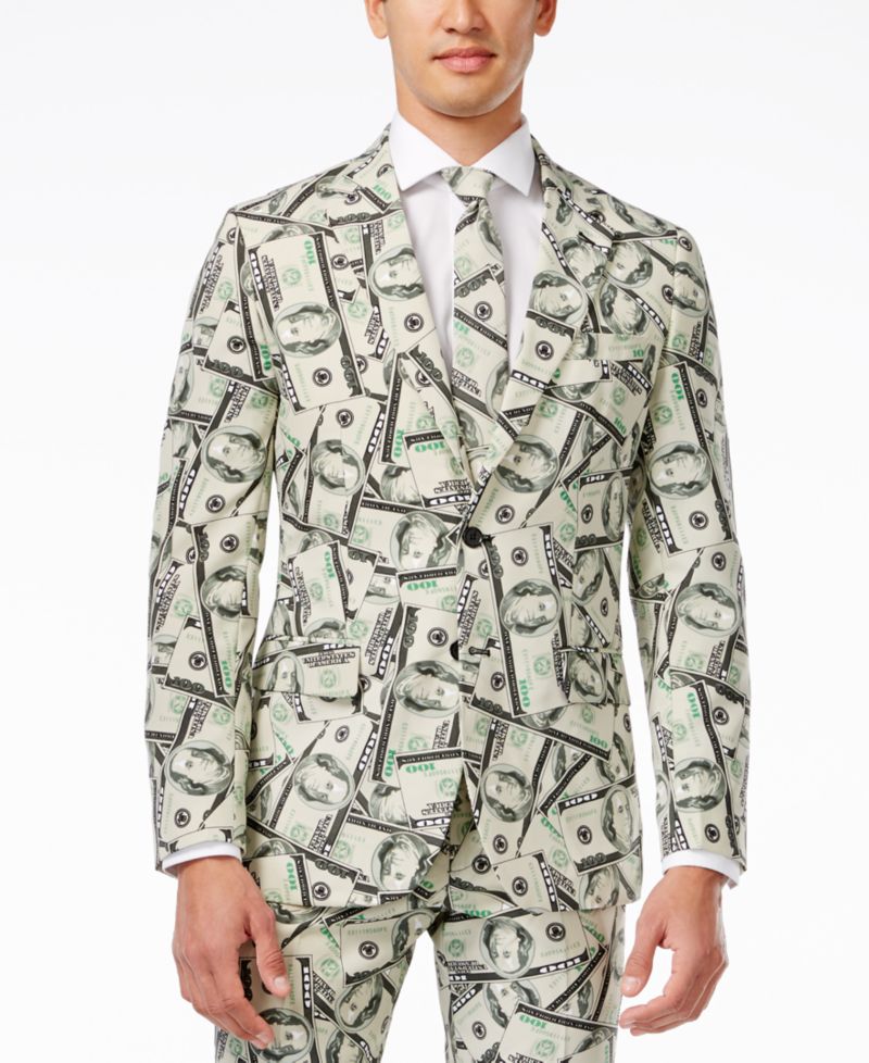 Men's Party Funny Crazy Prom Suit Costume - Testival - Comes With Includes Blazer, Pants and Tie