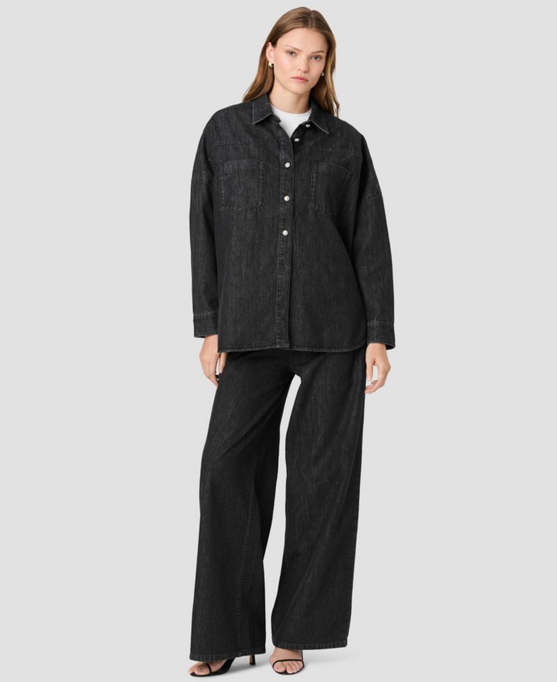 Women's Elton Denim Button-Down Long-Sleeve Shirt