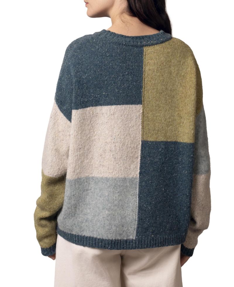 Women's Block Crew Neck Sweater