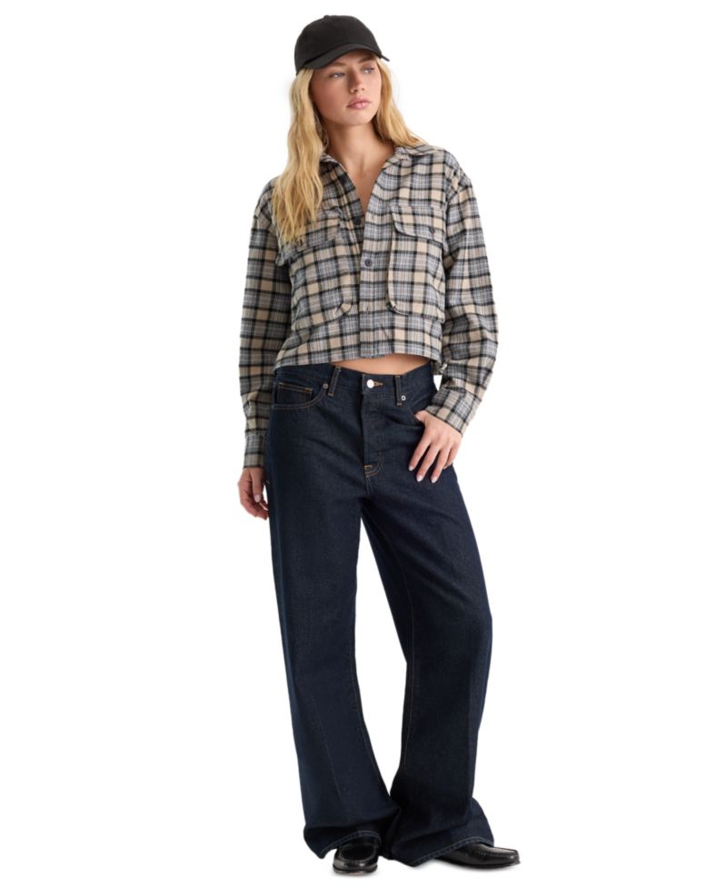 Women's Button-Front Collared Shirt