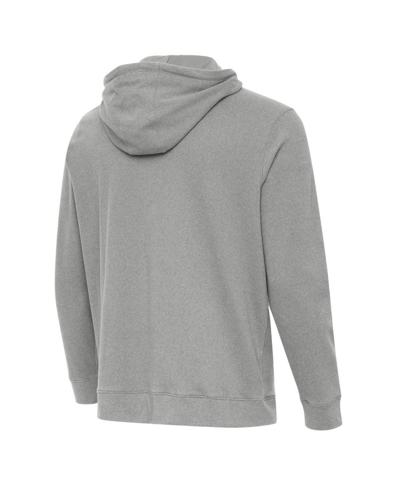 Men's Heather Gray Indiana Hoosiers Cloud Pullover Hoodie