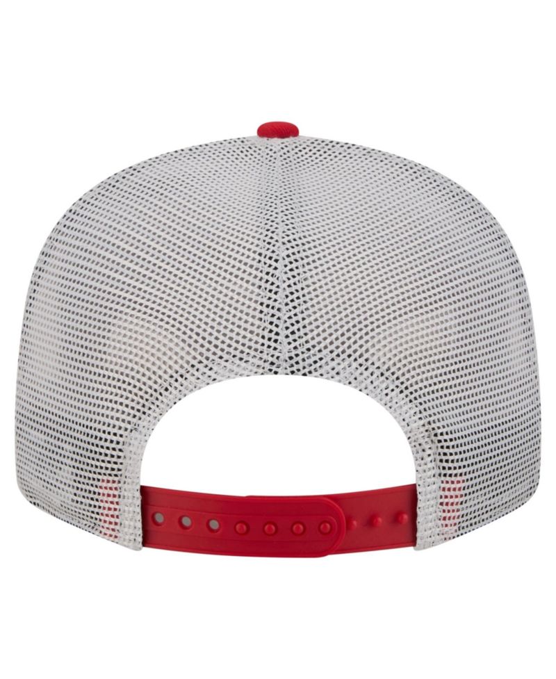 Men's Red Kansas City Chiefs Core Team 9FIFTY Trucker Snapback Hat