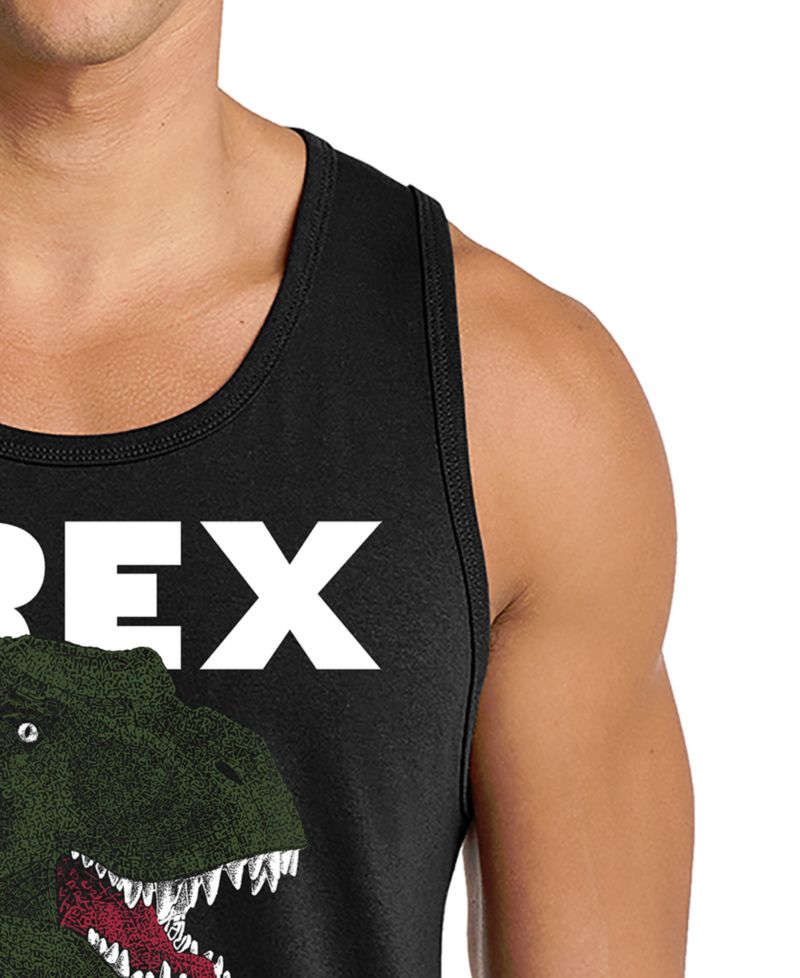 Men's T-Rex Dinosaur Graphic Tank Top