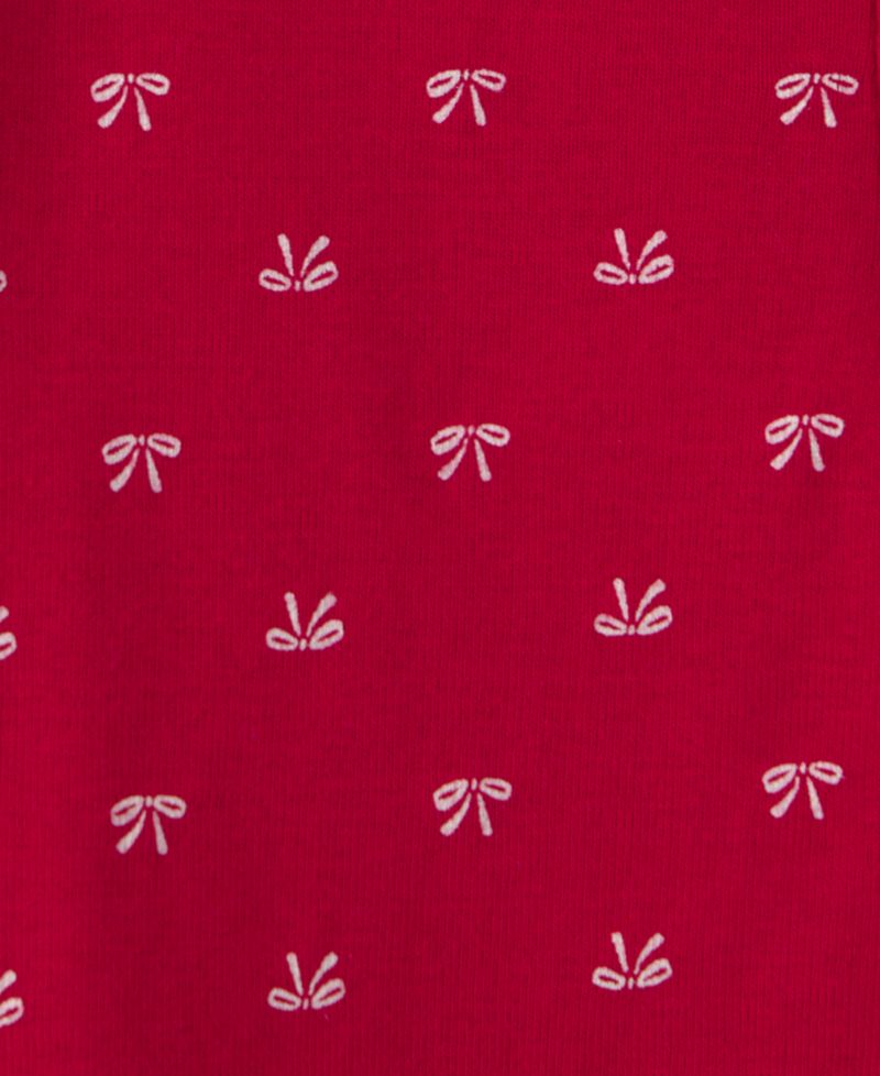 Baby Girls' Merry Little One Christmas Wreath Footie, Bodysuit, and Footed Pant, 3-Piece Set