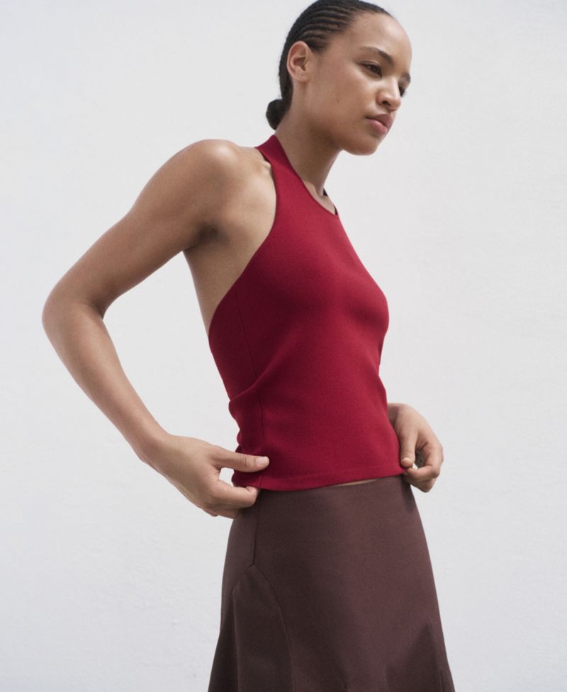 Women's Hoop Detail Knitted Top