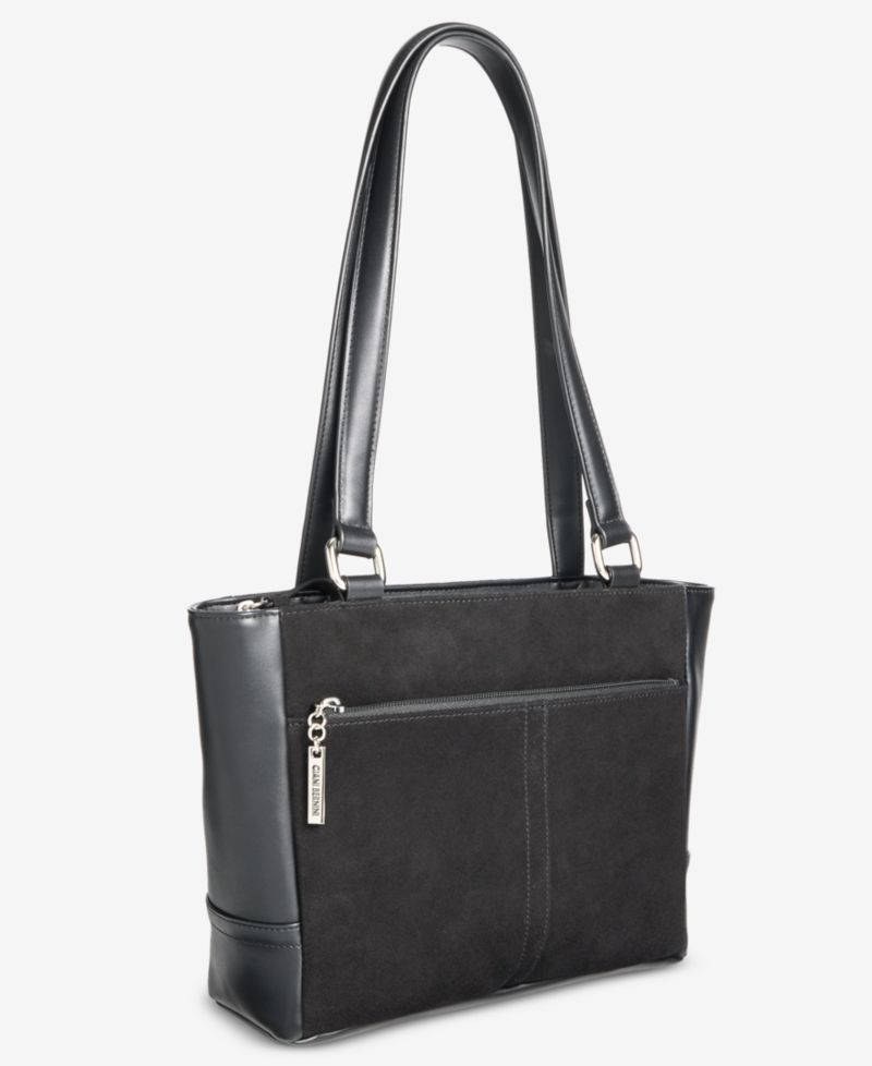 Nappa Suede Combo Tulip Tote