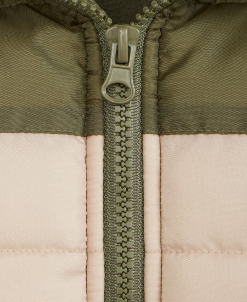 Baby Boys Hooded Colorblocked Jacket