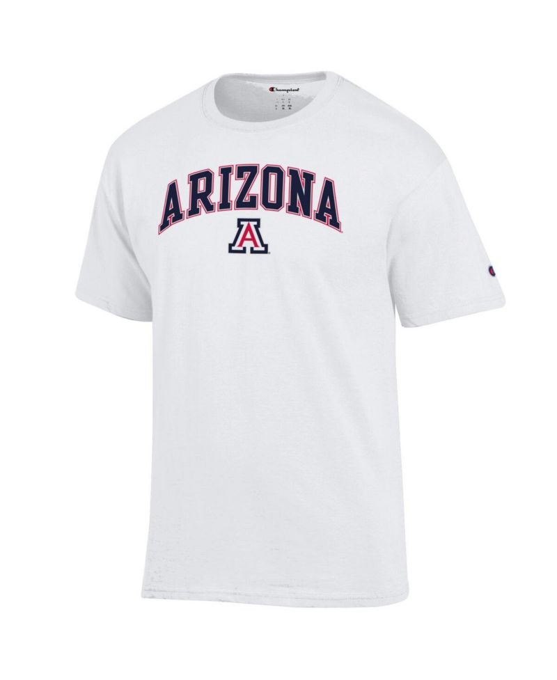 Men's Champion Red Arizona Wildcats Arch Over Logo T-Shirt