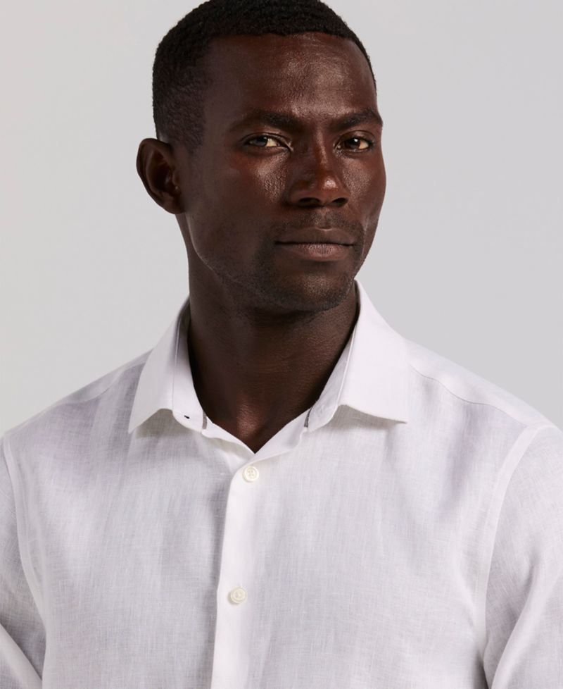 Men's Solid Linen Shirt
