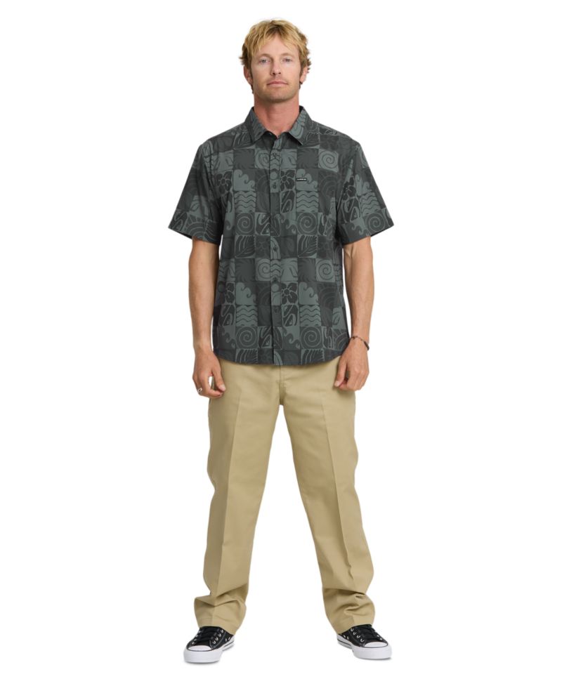 Men's Earth Geo Classic Stretch Ultraviolet Protection Factor Shirt