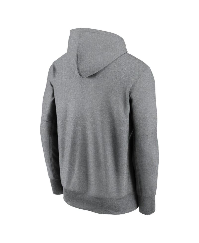 Men's Heather Gray Cleveland Browns Performance Pullover Hoodie