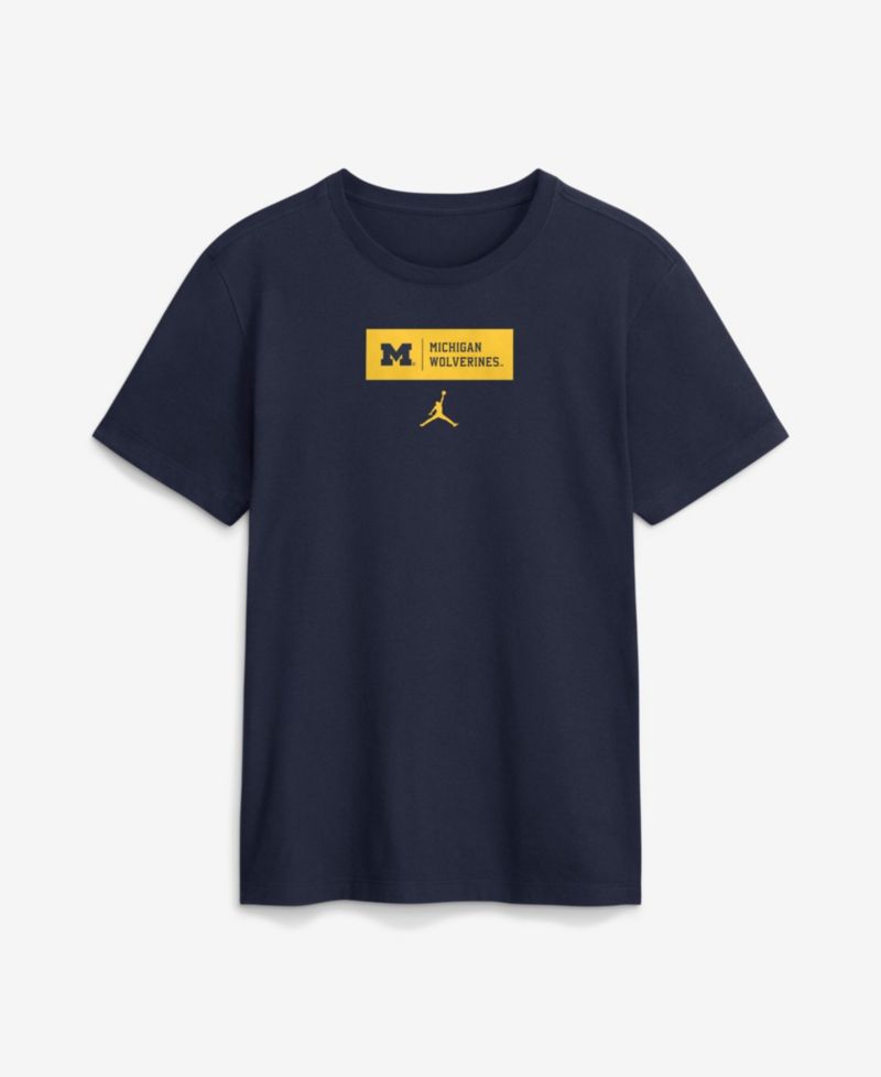 Men's Navy Michigan Wolverines Primetime Crew T-Shirt