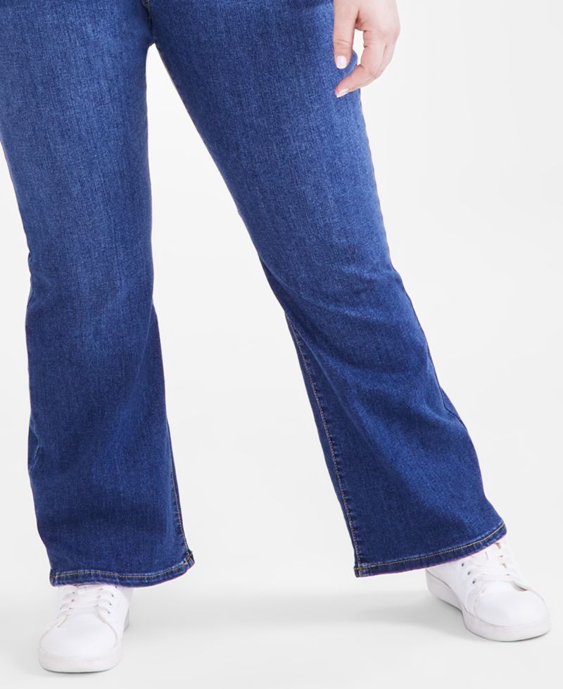 Petite Mid-Rise Curvy Bootcut Jeans, Petite & Petite Short