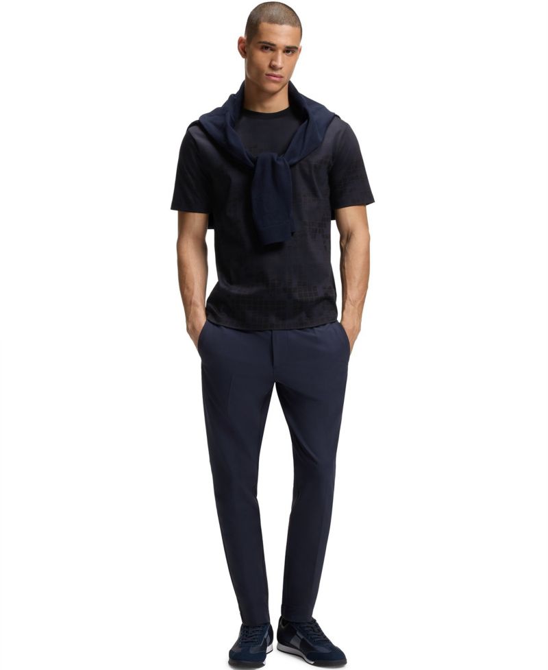 Men's Mercerised-Cotton Printed Graphic T-Shirt