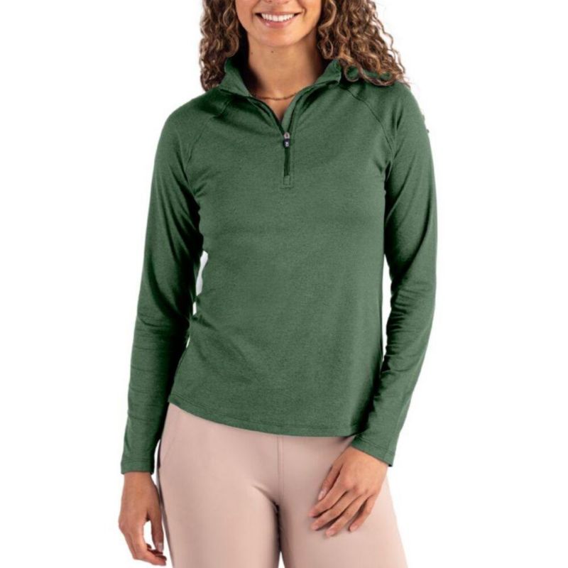 Women's Cutter and Buck Coastline Epic Comfort Recycled Quarter Zip