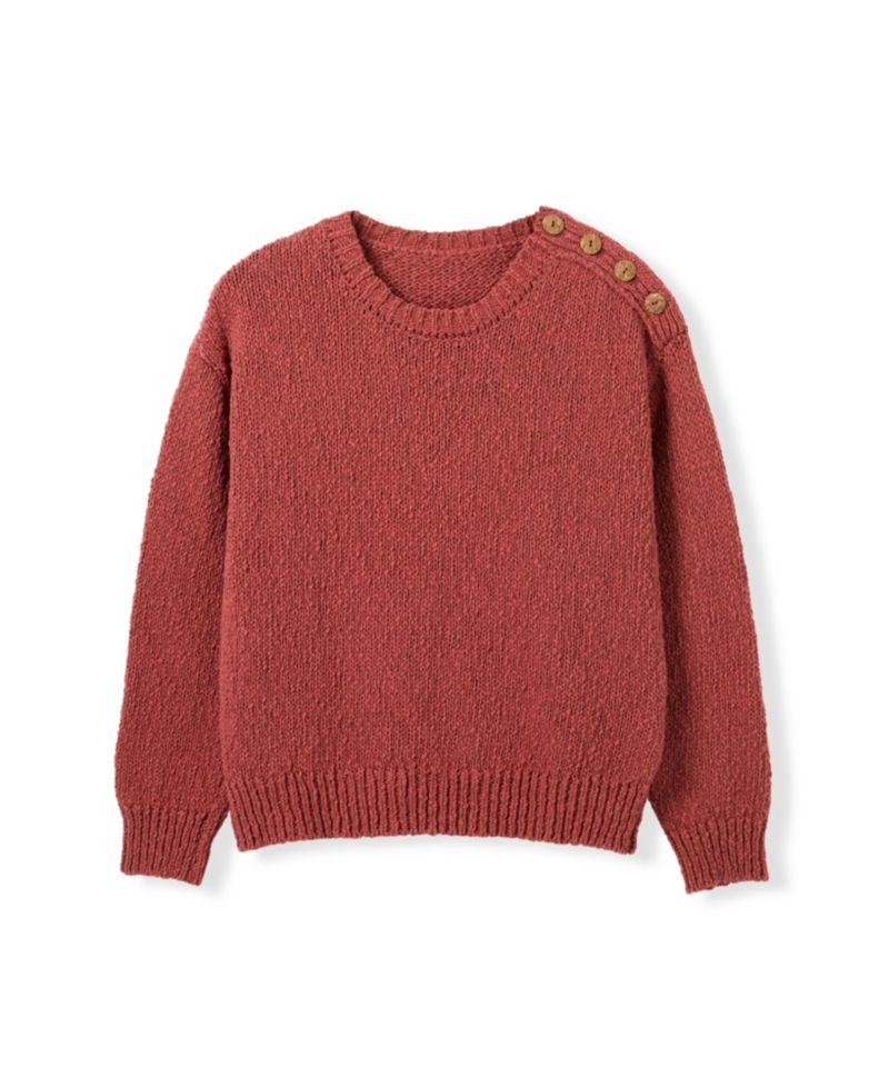 Women's Slub Knit Button Detail Sweater