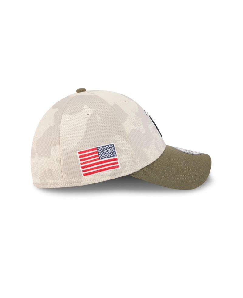Men's Light Beige/Olive Los Angeles Angels 2025 Armed Forces Day 39THIRTY Flex Hat