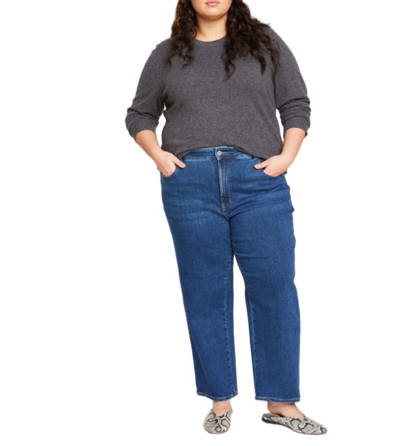Women's High Rise Straight Leg Jeans 28 Inch