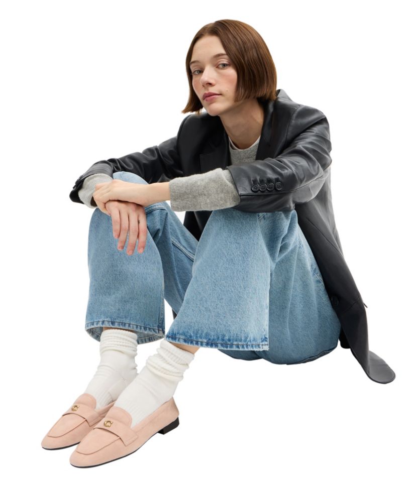 Women's Sculpted C Suede Slip-On Loafers