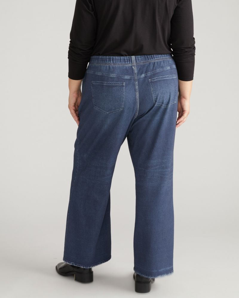 Plus Size Wide Leg Sweatpant Jeans
