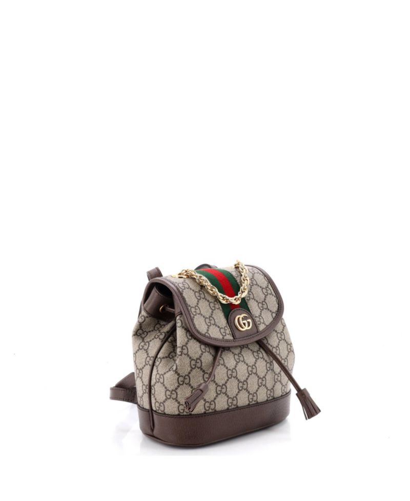 Mini Ophidia Flap Backpack GG Coated Canvas