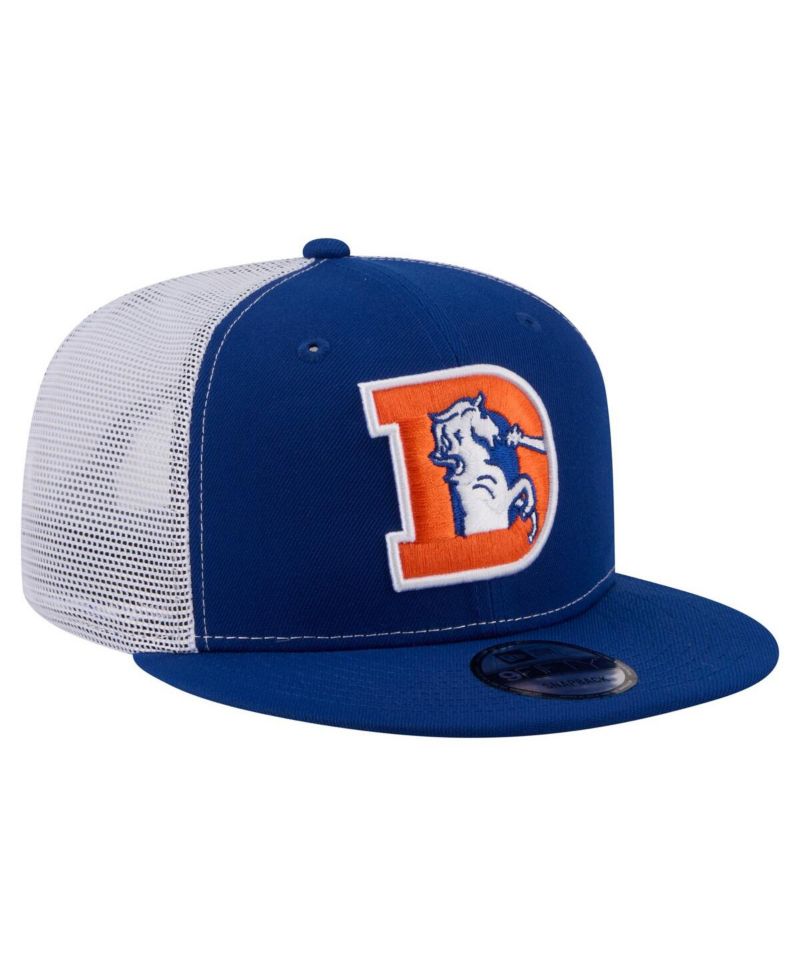 Men's Royal Denver Broncos Core Team 9FIFTY Trucker Snapback Hat